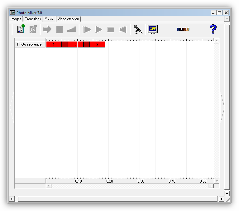 Добавление звука в слайд-шоу в программе Photo Mixer