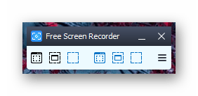 Окно программы Free Screen Video Recorder