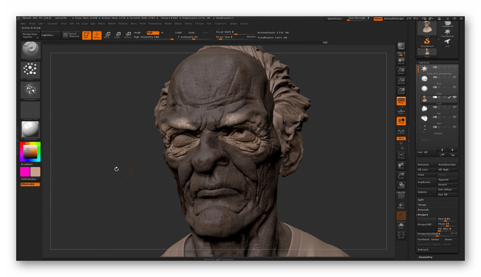 Создание мультика в программном обеспечении ZBrush