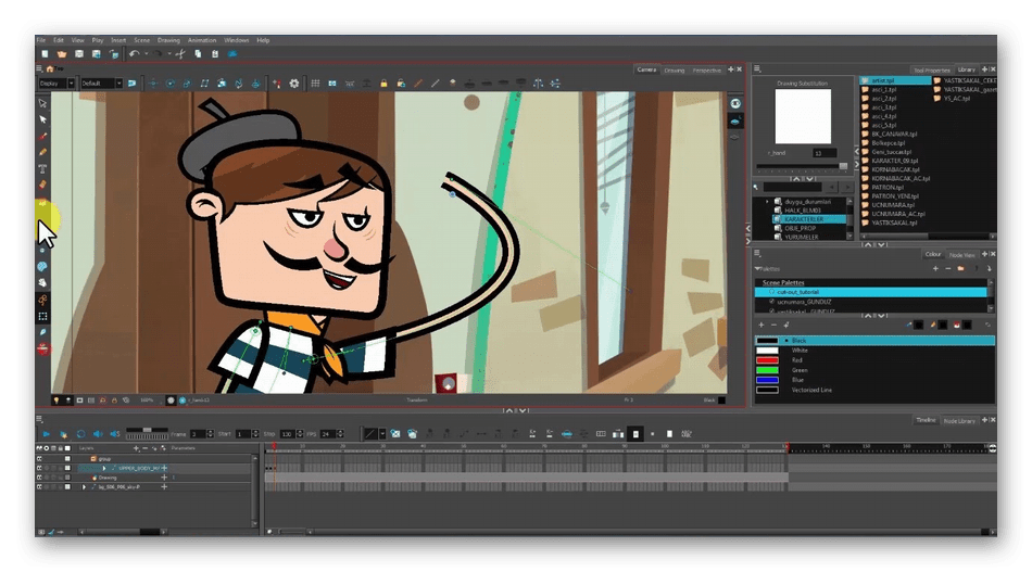Работа с мультфильмами в программе Toon Boom Harmony