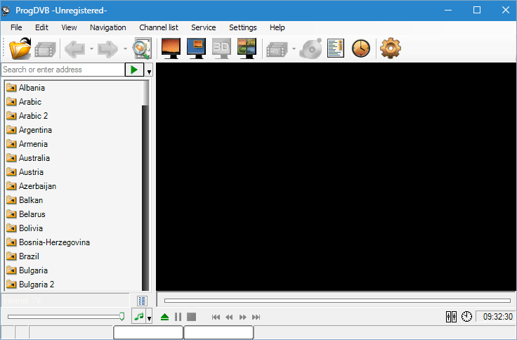 Главное окно ProgDVB