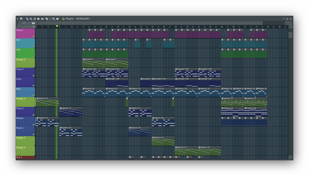 Плейлист в FL Studio