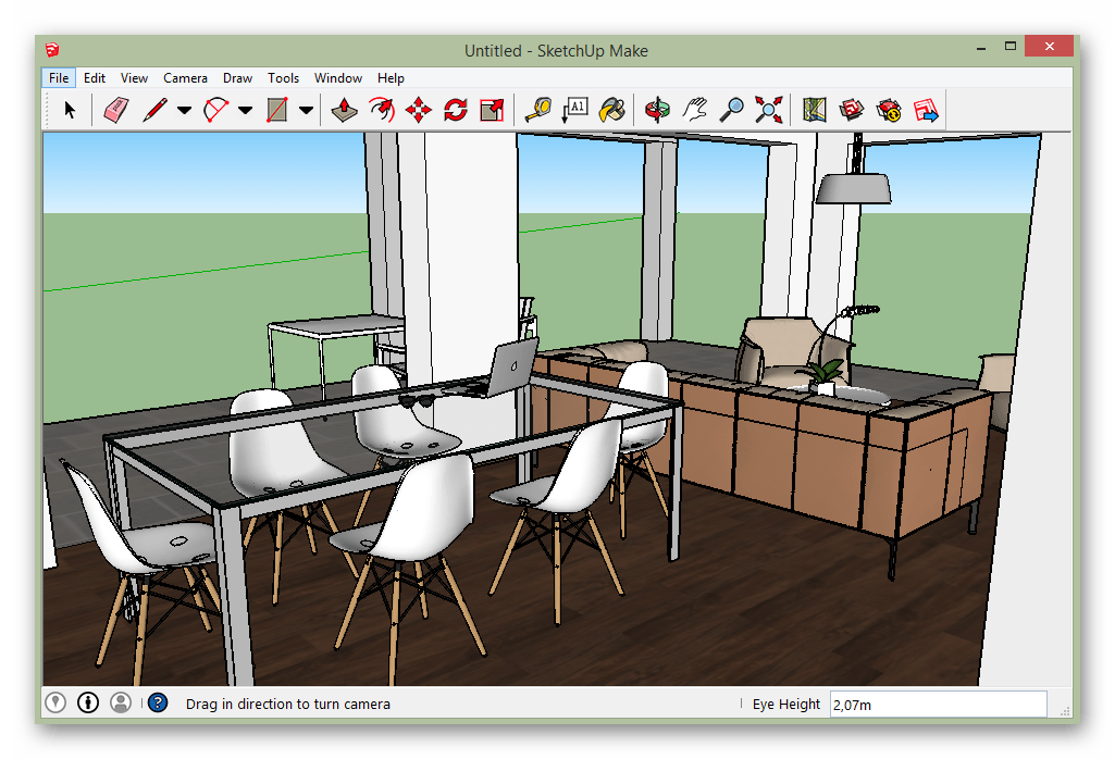 Работа в SketchUp