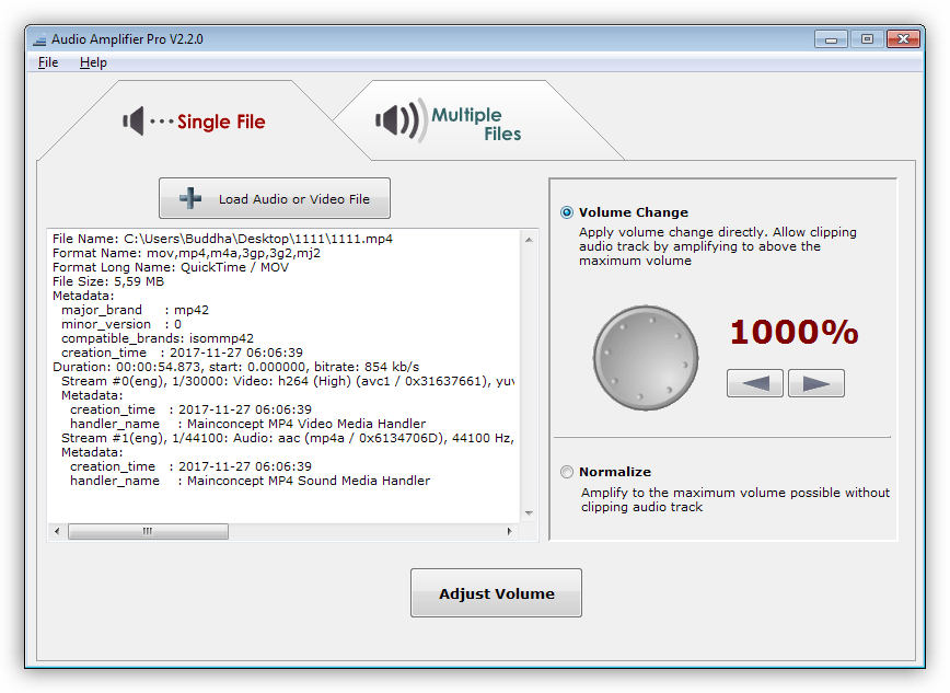 Программа для усиления звука на компьютере Audio Amplifier