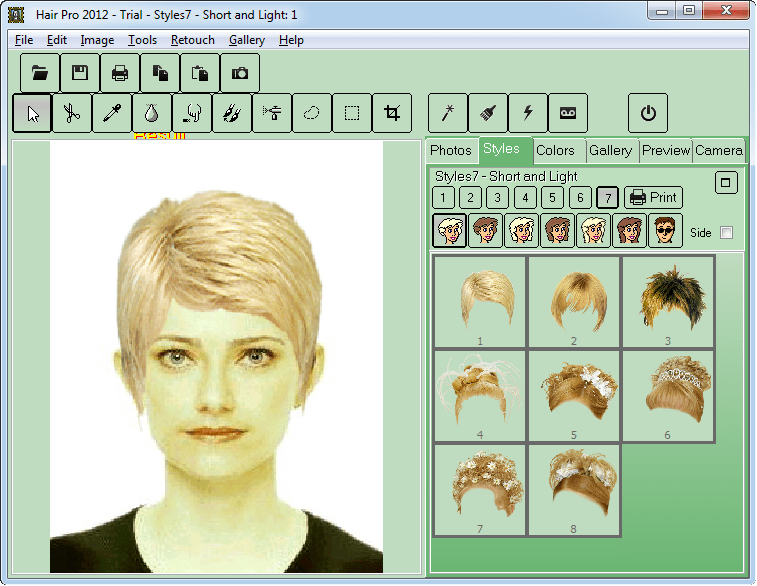 Программа для подбора прически Hair Pro