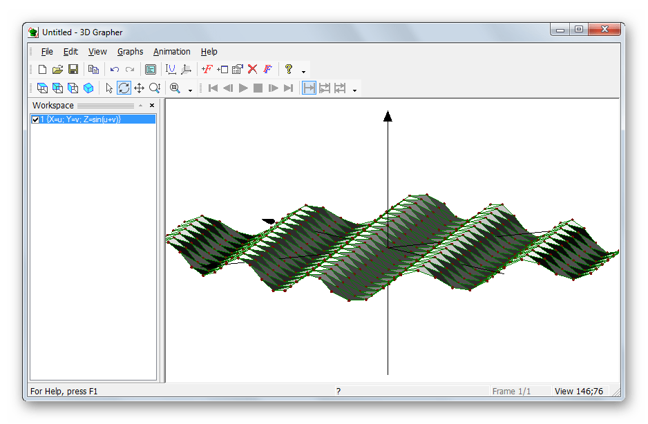 Программа для построения графиков функций 3D Grapher