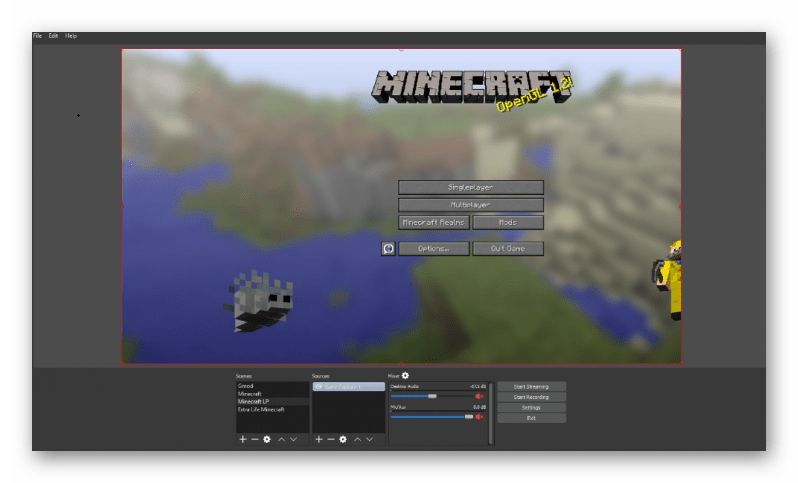 Запись игры в студии OBS