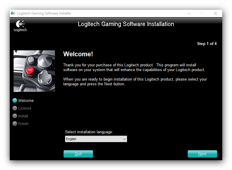 Установка драйверов для Logitech G35 с официального сайта