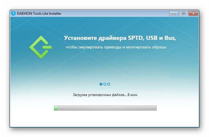 Ожидание завершения установки Daemon Tools
