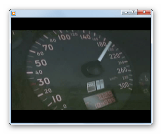 Воспроизведение видеофайла mpg в окне программы Windows Media