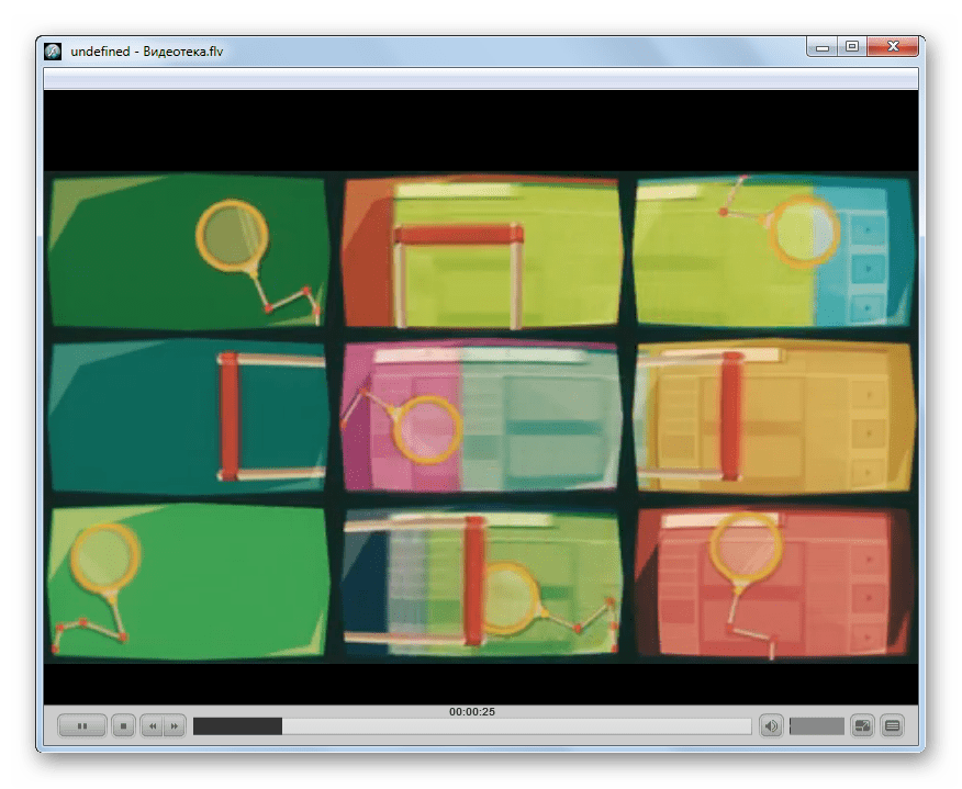 Проигрывание видео FLV в программе FLV-Media-Player