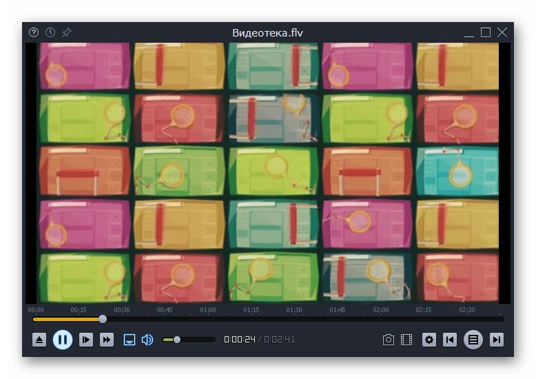 Проигрывание видео FLV в программе Light Alloy