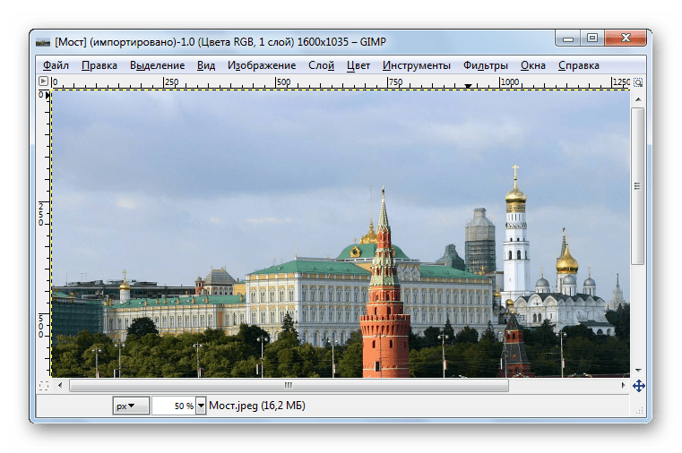 открытый файл в gimp