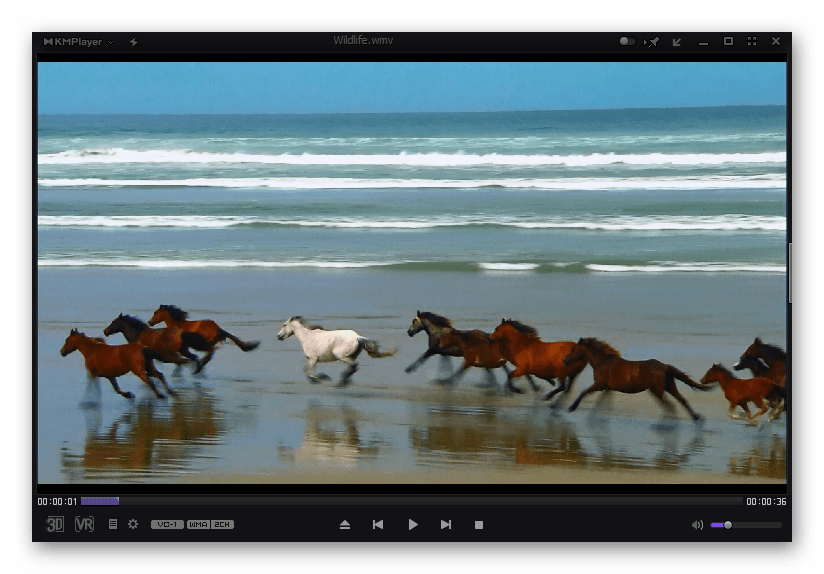 Воспроизведение WMV в KMPlayer