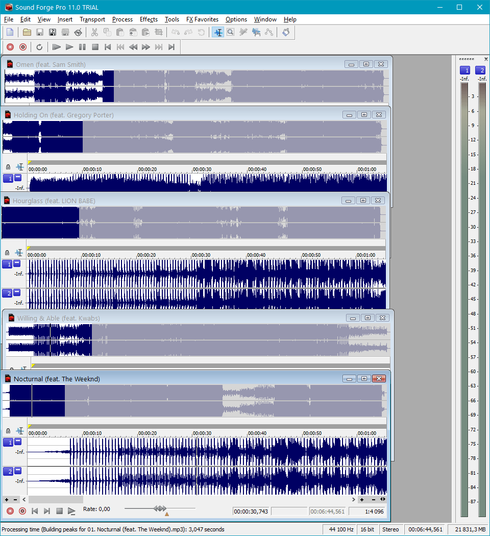 Пакетная обработка в Sound Forge Pro