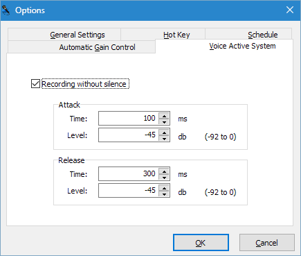 Обрезка тишины Free Sound Recorder