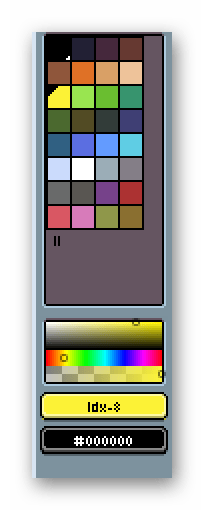 Цветовая палитра Aseprite