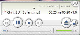 Мини-плеер в Shareaza