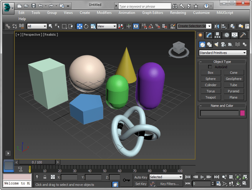 Примитивы в Autodesk 3ds Max