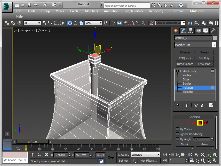 Полигональное моделирование  в Autodesk 3ds Max