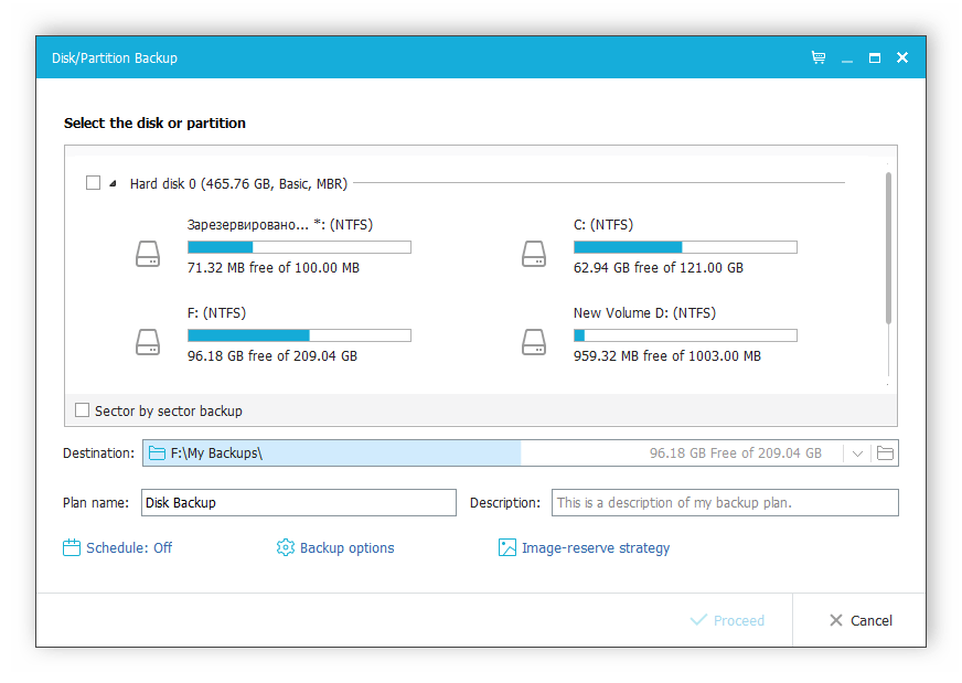 Копирование жесткого диска и его разделов EaseUS Todo Backup