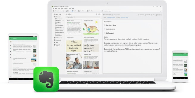 приложения в Evernote