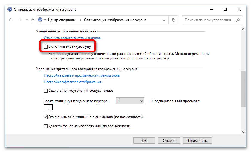 как отключить специальные возможности в windows 10_26