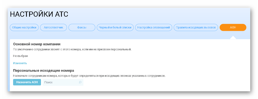 Автоматический определитель номера в Виртуальной АТС «Телфин.Офис»