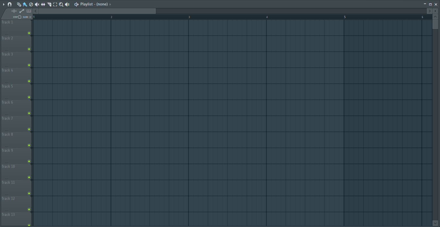 работа с плейлистом в FL Studio