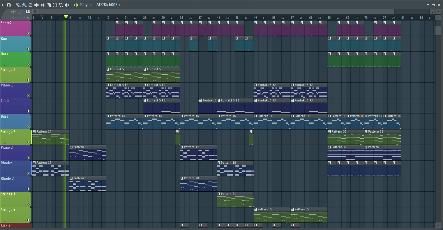 Плейлист в FL Studio