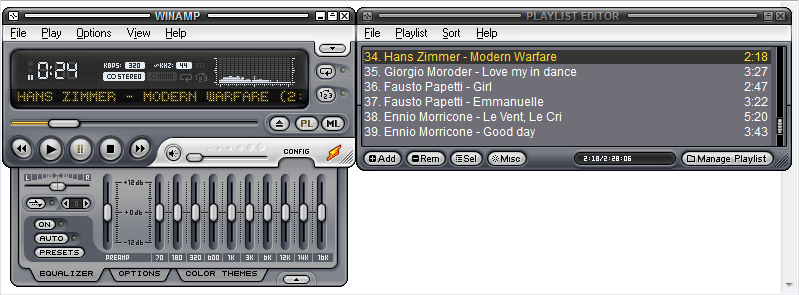 Эквалайзер в Winamp