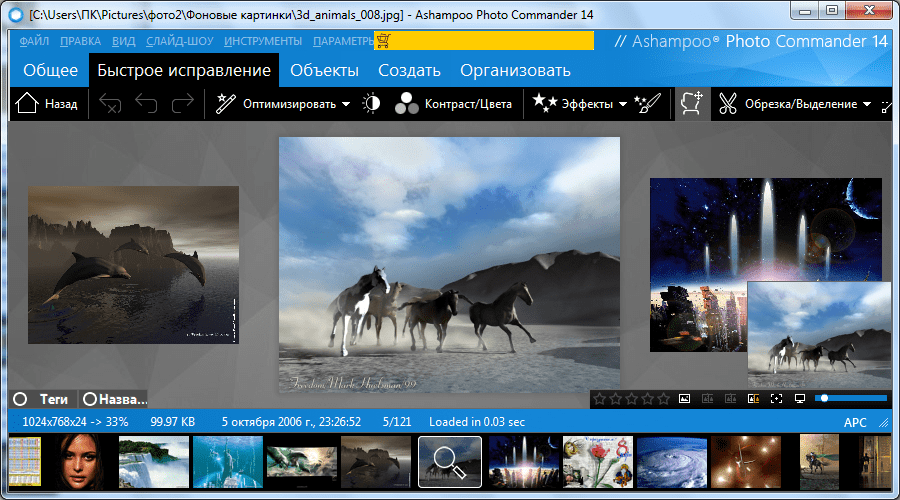 Просмотр фотографии в Ashampoo Photo Commander