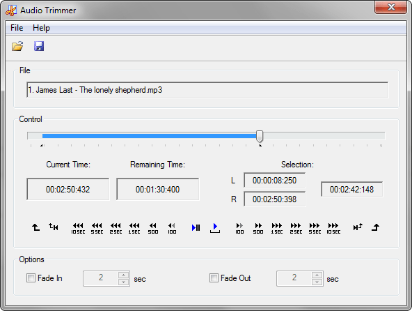 Обрезка музыки в Jetaudio