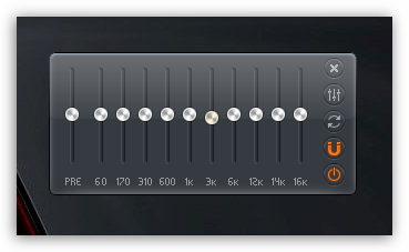 Настройка аудио в Zoom Player