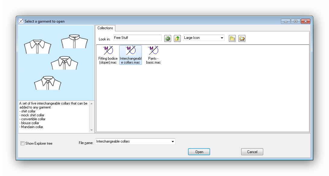 Выбор шаблона PatternViewer