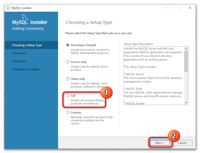 Как установить MySQL на Windows 10-3