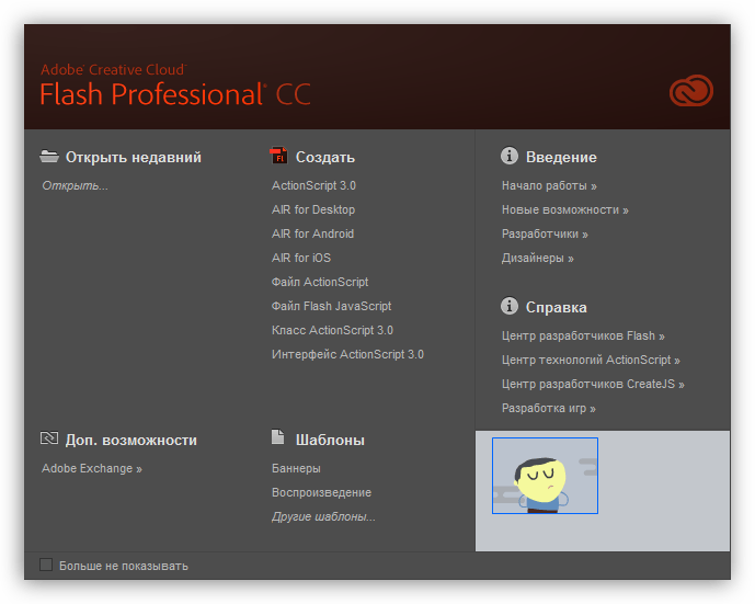 Основные функции программы Adobe Flash Professional