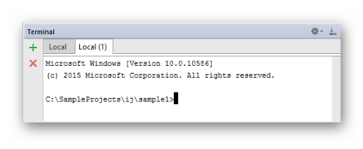 Работа в терминале в IDE WebStorm