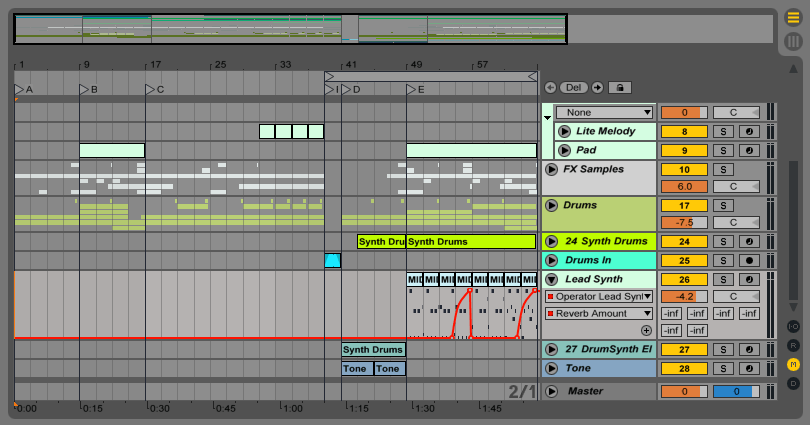 Автоматизация в Ableton Live