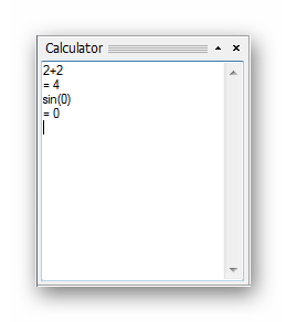 Встроенный калькулятор в 3D Grapher