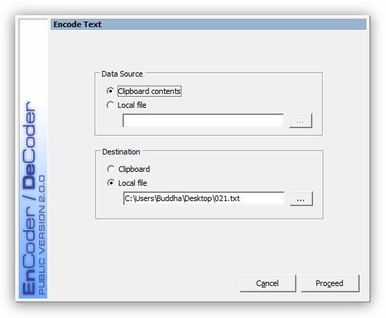 Шифрование текстов в программе RCF EnCoder-DeCoder