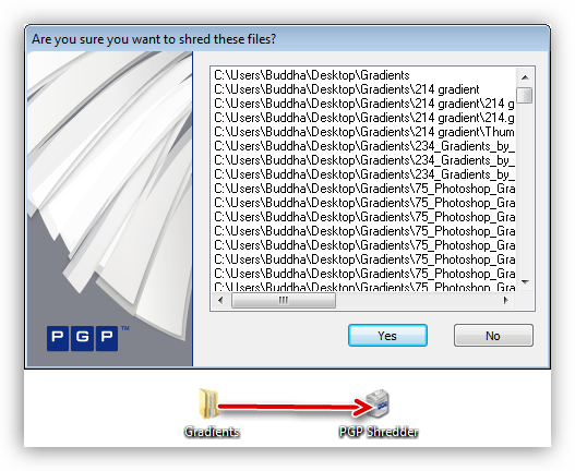 Полное уничтожение файлов в программе PGP Desktop