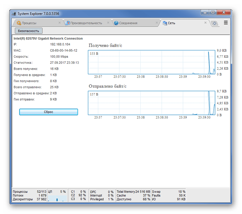 Сеть System Explorer