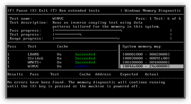 Тестирование оперативкой памяти на предмет неисправностей в программе Windows Memory Diagnostic Utility