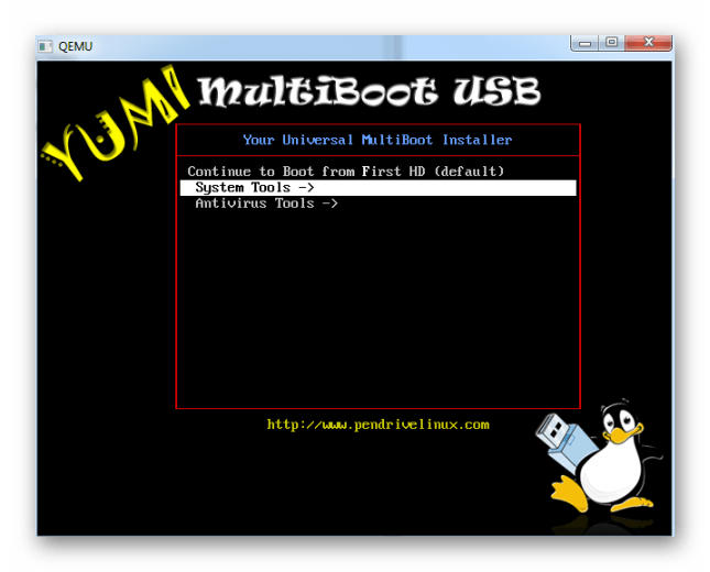 QEMU XBoot