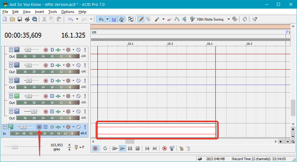 Профессиональная запись аудио в Sony Acid Pro