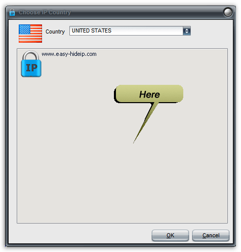 Широкий выбор IP-адресов различных стран в Hide IP Easy