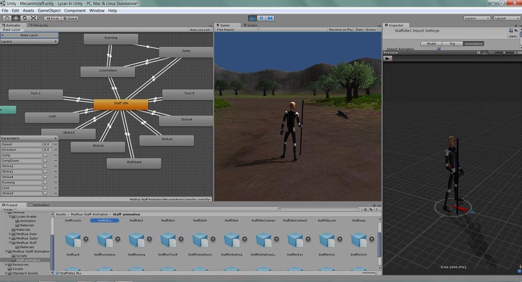 Анимация Unity3D