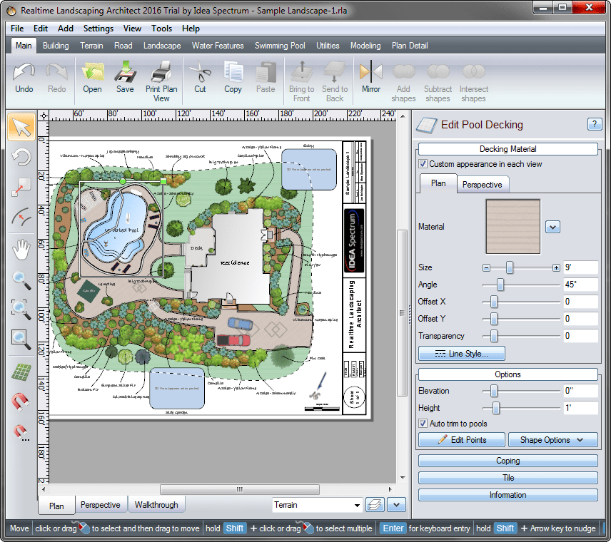 Шаблон проекта в Realtime Landscaping Architect