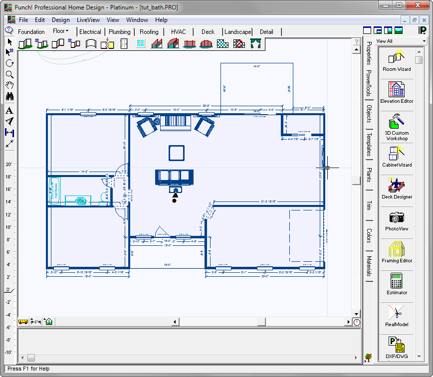 Шаблон здания в Punch Home Design